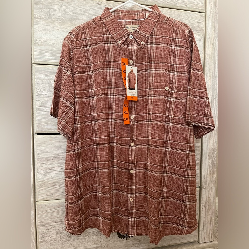 Weatherproof plaid shirt